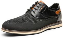 Bruno Marc Men's Mesh Casual Dress Shoes Breathable Oxfords Sneakers LG19008M-2,Size 10,Black-2,SBOX2409M