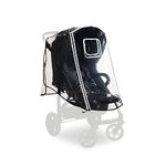 hauck Universal 4 Wheel Raincover, Transparent - Fits 4 Wheeled Stollers, Pushchairs, Buggys and Prams, Waterproof and Durable, Reflective Trim