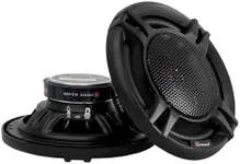 H YANKA ECS-65M 6.5" Car Door Speakers, 350W Peak Power, 2-Way Coaxial Full-Range Stereo, Clear Sound, Low Distortion, with Install Kit, Ideal for Cars, Trucks, Jeeps (1 Pair)