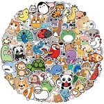 Benresive 100 Pcs Cute Animal Stickers for Kids, Water Bottle Stickers for Kids Waterproof, Vinyl Laptop Kids Stickers Pack, Kids Classroom Prizes for Elementary Students