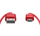 equinux NEW tizi flip - Micro USB (1m, red) Data and charging cable with double-sided reversible connectors. Both connectors are reversible. Cable with a dual-sided Micro USB connector.