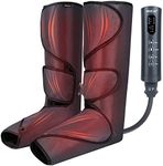 CINCOM Foot and Leg Massager with Heat, Air Compression Leg Massager for Circulation and Muscles Relaxation - 3 Modes, 3 Intensities, 2 Heating Super Quiet