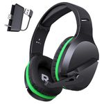 WolfLawS X3 Wireless Gaming Headset for Xbox Series X|S, Xbox One, PS5, PC, Mac, Nintendo Switch, Bluetooth Over Ear Gaming Headphones with Noise Canceling Microphone, 50H Battery, Low Latency