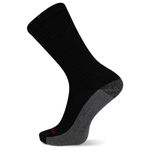 Wolverine Men's Cotton Comfort Crew Socks - 6 Pairs - Breathable Arch Support, Black, 7-12