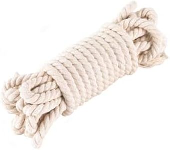 8 mm x 20 m Cordon en coton macramé de, cordon épais, utilisé pour les rideaux, les chaises longues, la modélisation du tricot bricolage, les jardins et les animaux domestiques, simple et généreux