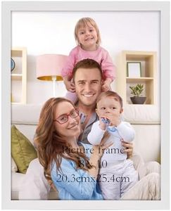 Giftgarden Cornice 20x25 in Colore Bianco Puro, Portafoto in PVC con Design Semplice ed Elegante, Ottimo per Decorare Casa, Ufficio, 1 Pezzo