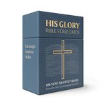 HIS GLORY - Bible Verse Cards - 100 Prayer Cards of 100 Most Popular Bible Verses - Scripture Cards - A Prefect Christian Gifts for Women