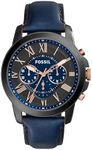 Fossil Men's Grant Analog Analog-quartz Blue Watch, (FS5061)