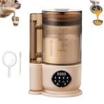 UCK-KIT Una Licuadora Inteligente Cocina Licua Y Se Lava Solo, Portable Food Blenders Replacement Pitcher, 1.5L Multifunctional Quiet Electric Juicer, Smoothie Blender And Juicer All in One,Beige