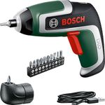 Bosch IXO Cordless Screwdriver (7th Generation; 3.6V; 2.0Ah; 5.5Nm; Set Including Angle Attachment; with Micro USB Cable; Screws up to 190 Screws; in Cardboard Box)