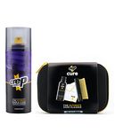 Crep Protect Ultimate Rain & Stain Shoe Spray & Cleaning Kit (Bundle Gift Packs) (Spray + Cure Kit) Black