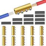 Linkstyle 10pcs 6 AWG Gauge Wire Connector Nut Kit, 80A Quick Wiring Connection Terminal, Splicing Quick Wiring Connection Terminal, Circuit Connector Wire Connector with Screws and Heat Shrink Tube