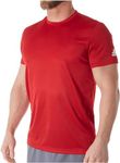 adidas Clima Tech Tee, XXL/TTG, Power Red/White