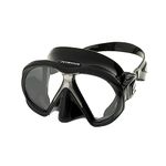 ATOMIC Aquatics SubFrame Scuba Diving Mask with UltraClear Lenses | Durable Indestructible Two-Window Swimming Mask for Snorkeling, Regular Fit, Black/Black