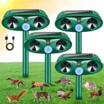 4 Pack 2025 Solar Ultrasonic Repell