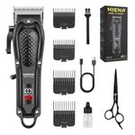 HIENA PRO Professions Hair Clippers Men Cordless Clippers for Men Haircut Hair Cutting Machine for Barber Clipper Rechargeable Hair Clippers for Hair Cutter