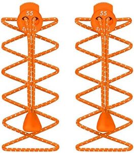 55 Sport Elastic Lock Shoelaces For Running & Triathlon, Orange