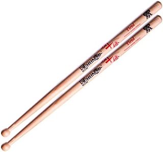 Marching Drum Sticks - “Tired” Weight (Medium Heavy), Hickory Wood with Non-Slip Grip for Strength Training & Practice, Designed for Marching Band & Drumline