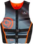 O'Brien Men's Flex V-Back Life Jacket - US Coast Guard Approved Level 70 Buoyancy - Water Sports Activity Including Boating, Paddle, Skiing, Surfing & Swimming