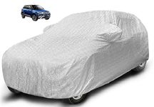 Auto Hub Waterproof Car Cover Compatible with Urban Cruiser with Mirror Pocket, Soft Cotton Lining, Waterproof Urban Cruiser Car Cover- Metallic Silver