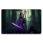 Lathril Alt Art Premium Stitched Card Game Playmat - by Digital Sorcery Studio - Compatible with MTG and TCGs - Perfect for MTG Lathril, Blade of The Elves Decks