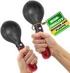 2 Pcs Maracas for Adults – 10.2” Durable Percussion Instrument, Good for Mexican Music, Parties, and Performance, Mexican Maracas Percussion Shaker Instrument with Vibrant Sound & Stylish Design