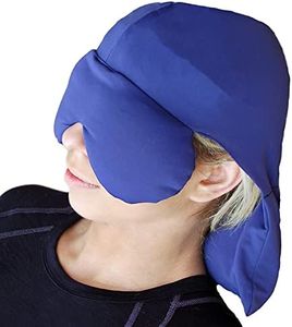 Sinus Pressure & Migraine Headache Relief Cap and Eye Wrap - Deep Penetrating Herbal Ice hat for Hot or Cold Sinus Pain Relief - 2 Pack