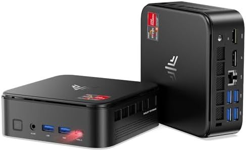 NiPoGi E3B Mini PC АMD Ryzen 5 7430U(hasta 4,3GHz) 16GB DDR4 512GB M.2 SSD, Mini Computadora de Escritorio con W11 Pro|4K Triple Display|WiFi 6|BT5.2 para Geschäftsbüros, Design, Heimkino