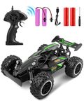 Fast Remote Control Car Rechargeable RC Car Toy Car Dual Battery Radio Controlled Cars, 2.4GHz High-Speed Off-Road Remote Control Toy Cars for Boys and Girls, for Kids