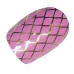 Chix Nails Nail Wraps Pink Gold Chrome Fishnet Fingers Toes Vinyl Foils