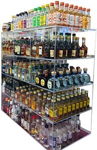 Commercial Retail Display for Mini Sampler 50ml Liquor Shot Airplane Bottles Nips Rack Also Any Other Point of Sale Items 12 Section