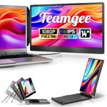 Teamgee Portable Monitor for Laptop, 14” Full HD IPS Display, Dual Triple Monitor Screen, Work with Mac Windows Chrome