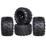 HobbyPark PreGlued 3.2 17mm Hex RC Monster Truck Wheels and Tires Set for 1/8 Scale Arrma Kraton 6s Notorious Traxxas Maxx Tmaxx E-Revo 2.0 3.3 HPI Savage