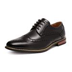 DREAM PAIRS Men's Wingtips Dress Shoes Brogues Derbys PRINCE-03 Black Size 10 US/ 9 UK