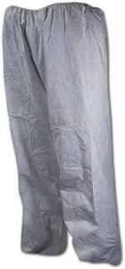 MAGID EconoWear Disposable DuPont Tyvek Pants with Elastic Waist, Case of 50, Size XL, White, P11L