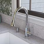 ALFI brand Polished Chrome Gooseneck Pull Down Kitchen Faucet