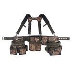 Bucket Boss 3 Bag Tool Bag Set with Suspenders in Mossy Oak Camo, 55185-MOSC