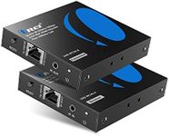 OREI 4K HDMI Extender Balun UltraHD 4K @ 60Hz 4:4:4 Over Single CAT6/7 Cable with HDR & IR Control-Ethernet Cable Up to 165 ft- Loop Out (UHD-IPC165-K)