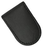 Genuine Leather Black Strong Magnetic Money Clip by Marshal Wallet