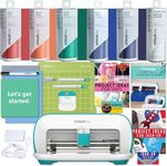 Cricut Joy Machine with Rainbow Smart Permanent Vinyl, Starter Tool Set and Transfer Tape Bundle - Beginner Bluetooth Craft Cutting Machine Kit for Customized Cards, Small Decor Projects and Decals