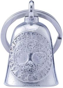 Motorcycle Viking Bell - Motorcycle Angel Bell for Men and Women, Motorcycle Accessories (Silver)