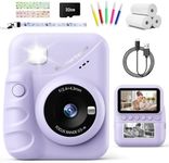 TIATUA Kids Camera Instant Print, 3.0" HD Screen 48MP Instant Camera for Kids with 32G Card & 3 Print Paper, 1080P HD Digital Camera for Toddler, Fun Gift for Girls Boys 3-12 Years Old