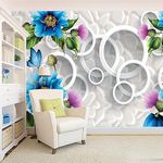 Floral Decor Wallpaper Multicolor Wall Sticker for Home D�cor, Living Room, Bedroom, Hall, Kids Room, Play Room(Self Adhesive Vinyl, Waterproof Model DW094) (16 X 50 INCH)