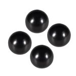 CoCud Thermoset Ball Knobs, M8 Female Thread 40mm Diameter, Plastic Metric Hand Screw Grip Black - (Applications: for Lathe Machinery Lever Handle), 4-Pieces