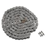 uxcell 08B Metric Standard Roller Chain, 5 Feet Carbon Steel Chains 1/2" Industrial Roller Chain Drive Chain for Motorcycle Bicycle Industrial Machinery -120 Links