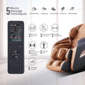 Aspria Full Body Massage Chair – Reclining Shiatsu with Heat