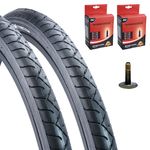 Vandorm Mountain Bike Tyre 26" x 1.95" (53-559), 26-Inch Bike Tyre with Schrader Valve Inner Tube, Durable Butyl Rubber MTB Tyre, Puncture Resistant, Tread Pattern for Excellent Grip (Pack of 2)