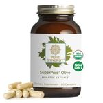 PURE SYNERGY SuperPure Olive Extract | Olive Leaf Extract Capsules | Organic Olive Leaf Supplement with Olive Oil Polyphenols | for Heart, Brain, and Immune Health (60 Capsules)