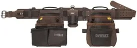 DEWALT Leather Tool Belt Organizer with 18 Pockets, Heavy Duty Construction (DWST550113)