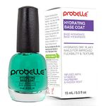 Probelle Hydrating Base Coat for dry nails and brittle nails - Keratin and Vitamin E restore nails to a hydrated state, 0.5 fl oz/ 15 mL